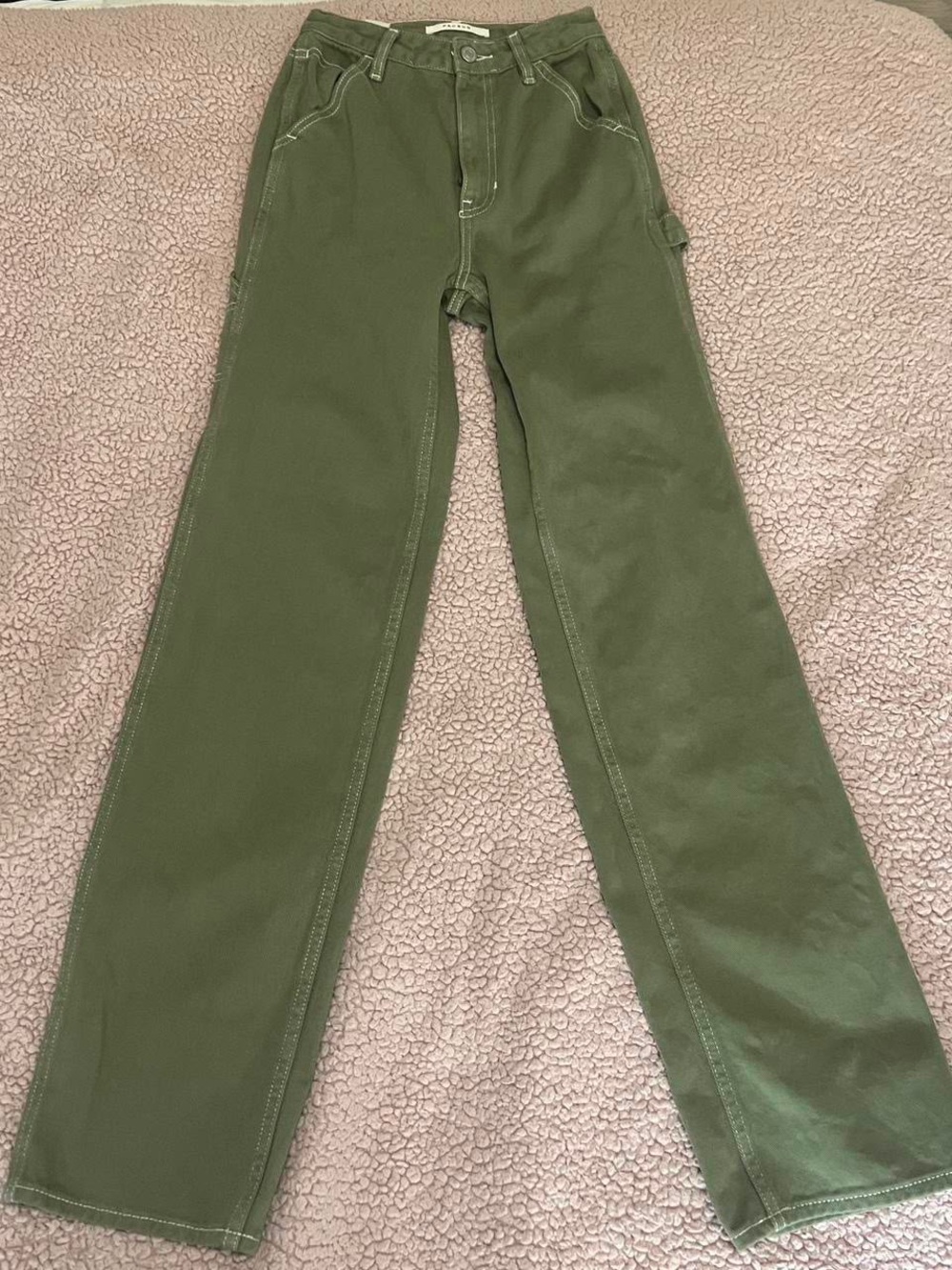 Olive Green Carpenter Pants